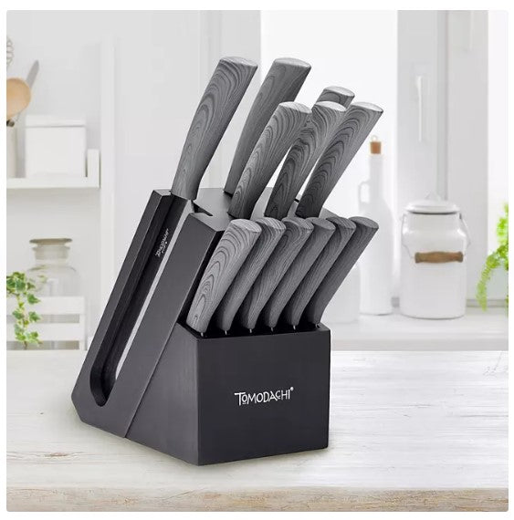 Tomodachi Raintree Ash 13-Piece Cutlery Block Set