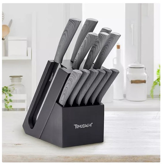 Tomodachi Raintree Ash 13-Piece Cutlery Block Set