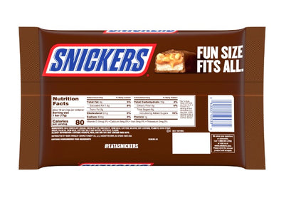 snickers fun size bars