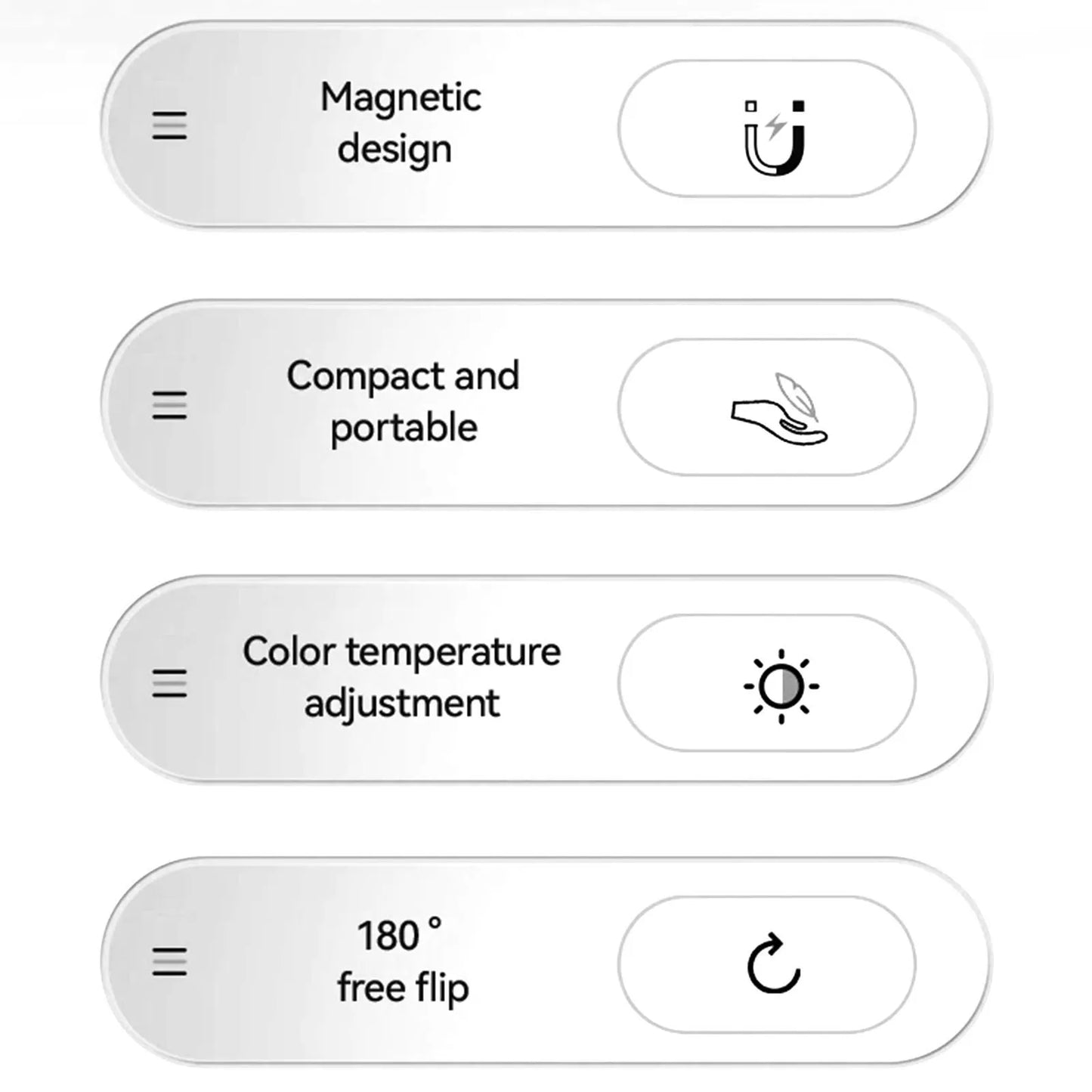 Magnetic Selfie Ring Light Smartphone Magnetic Fill Light Mini Pocket Selfie Light for iPhone XIAOMI HUAWEI SAMSUNG 2500K-9000K