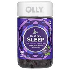 OLLY Restful Sleep Gummies, Blackberry, 110 ct.