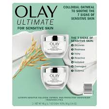 Olay Ultimate Soothing Face Moisturizer for Sensitive Skin, Fragrance-Free, 1.7 oz., 2 pk.