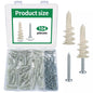 104 Pcs Drywall Anchors & Screws for Strong Mounting & Hanging Solutions
