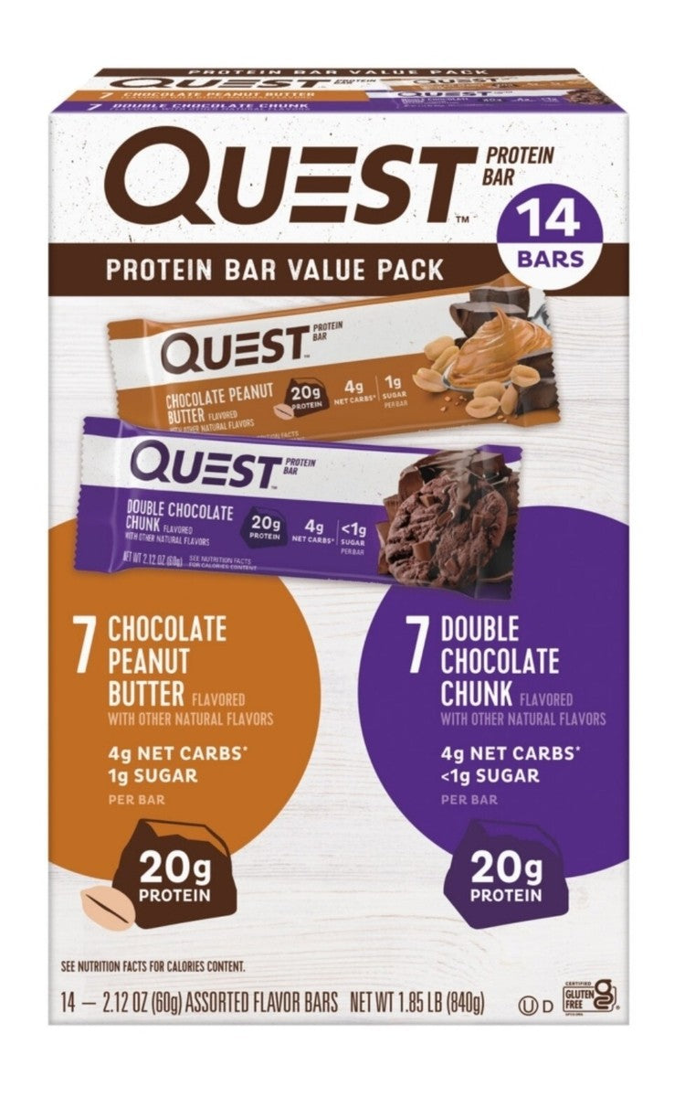 Quest Protein Bars Gluten Free, Variety Pack 14 ct.
