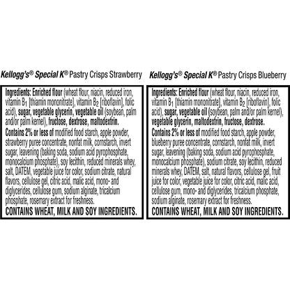 Kellogg's Special K Pastry Crisps Breakfast Bars Variety Pack, 60 pk.