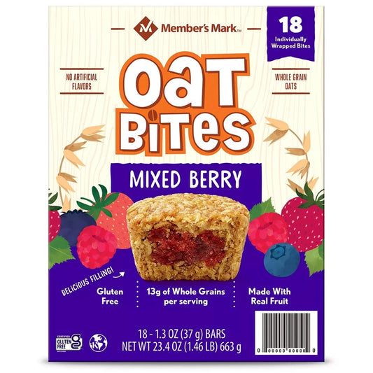 Member's Mark Mixed Berry Oat Bites, 18 pk.