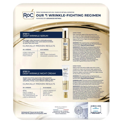 RoC Retinol Deep Wrinkle Serum & Night Cream Kit