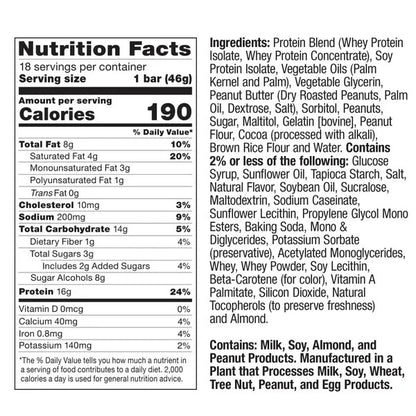 Chef Robert Irvine's FITCRUNCH High Protein Baked Bars, Variety Pack 18 ct.