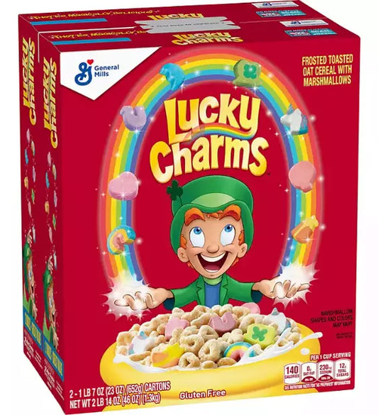 Lucky Charms with Marshmallows, 23 oz., 2 pk.