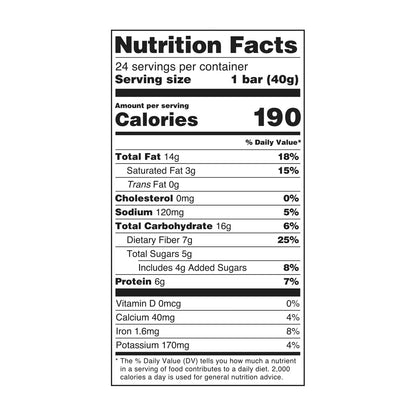 Member's Mark The Better Nut Bar, Dark Chocolate and Sea Salt, 24 ct.