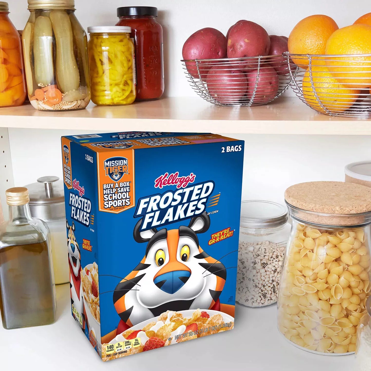 Frosted Flakes Breakfast Cereal, 55 oz.