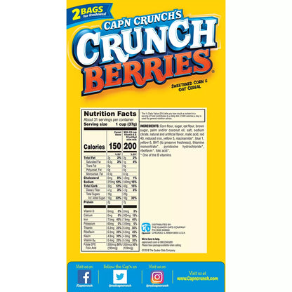 Cap'n Crunch's Crunch Berries Cereal (40 oz.)